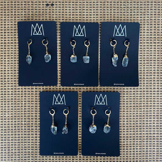 Prasiolite Small Hoop Earring